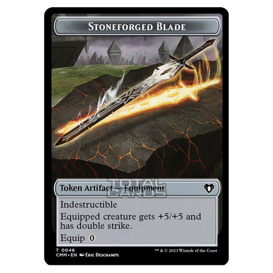Magic The Gathering - Commander Masters Tokens - Stoneforged Blade - 0046