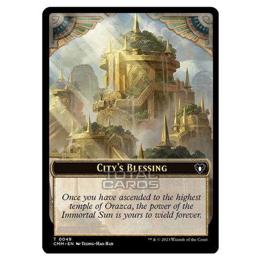 Magic The Gathering - Commander Masters Tokens - City's Blessing - 0049