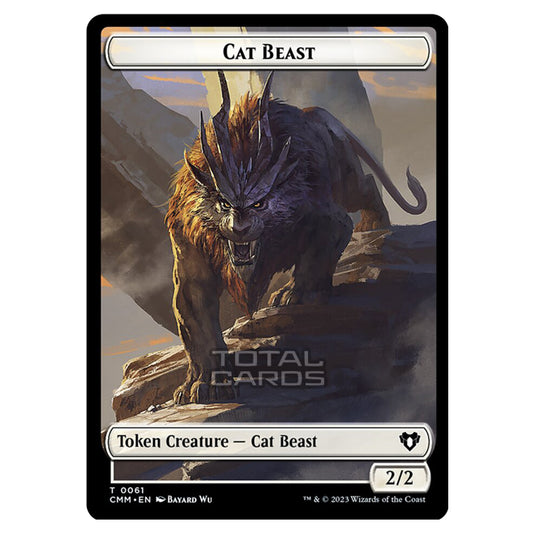 Magic The Gathering - Commander Masters Tokens - Cat Beast - 0061