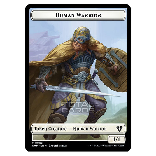 Magic The Gathering - Commander Masters Tokens - Human Warrior - 0063