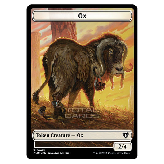 Magic The Gathering - Commander Masters Tokens - Ox - 0065