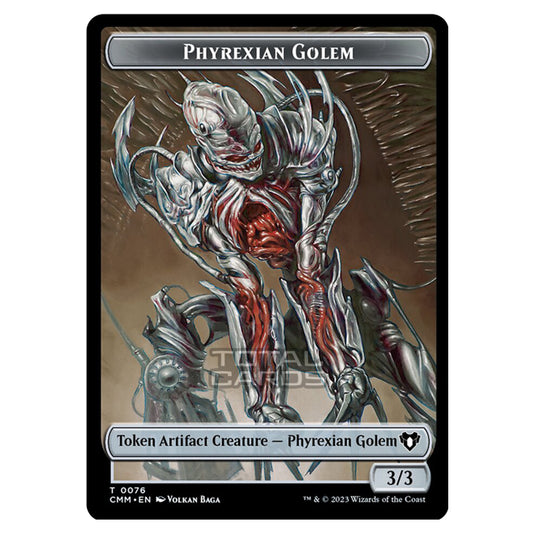 Magic The Gathering - Commander Masters Tokens - Phyrexian Golem - 0076