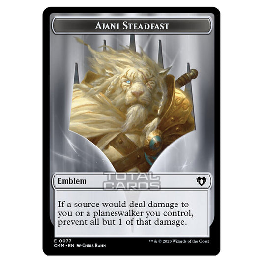 Magic The Gathering - Commander Masters Tokens - Ajani Steadfast Emblem - 0077