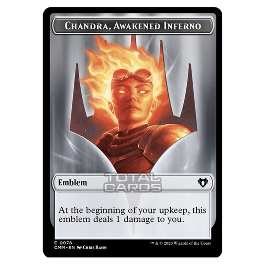 Magic The Gathering - Commander Masters Tokens - Chandra, Awakened Inferno Emblem - 0078