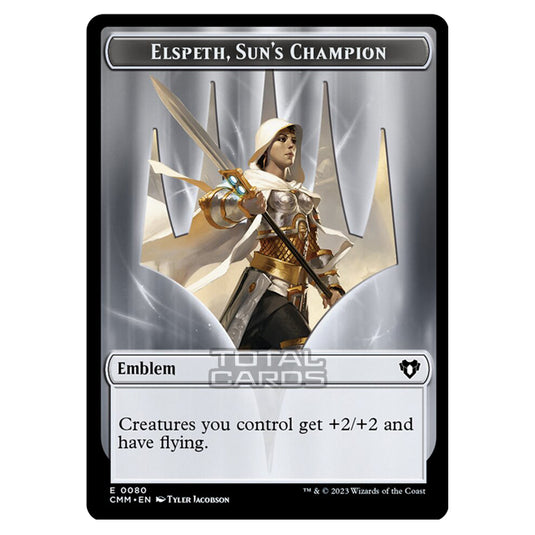 Magic The Gathering - Commander Masters Tokens - Elspeth, Sun's Champion Emblem - 0080