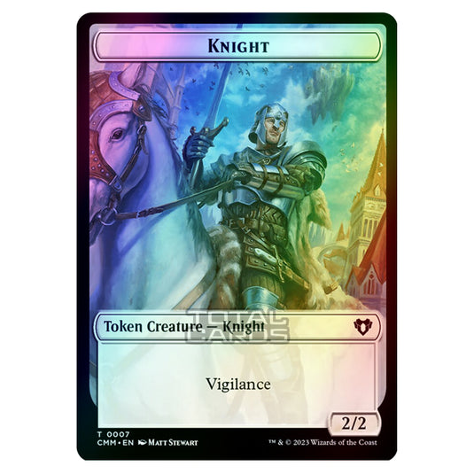 Magic The Gathering - Commander Masters Tokens - Knight - 0007 (Foil)