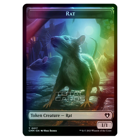 Magic The Gathering - Commander Masters Tokens - Rat - 0017 (Foil)