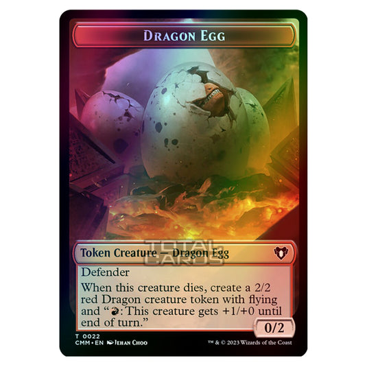 Magic The Gathering - Commander Masters Tokens - Dragon Egg - 0022 (Foil)