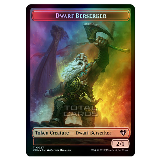 Magic The Gathering - Commander Masters Tokens - Dwarf Berserker - 0023 (Foil)