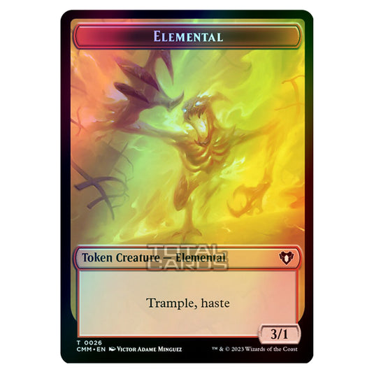 Magic The Gathering - Commander Masters Tokens - Elemental - 0026 (Foil)