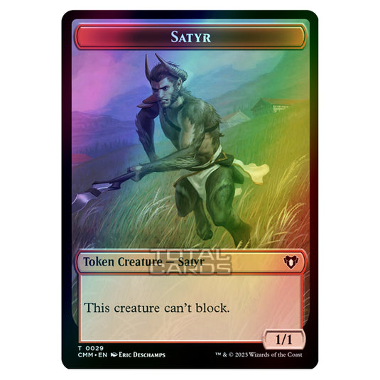 Magic The Gathering - Commander Masters Tokens - Satyr - 0029 (Foil)