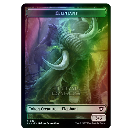 Magic The Gathering - Commander Masters Tokens - Elephant - 0031 (Foil)