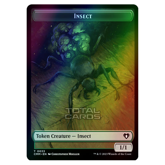 Magic The Gathering - Commander Masters Tokens - Insect - 0033 (Foil)