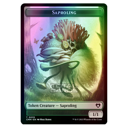 Magic The Gathering - Commander Masters Tokens - Saproling - 0035 (Foil)