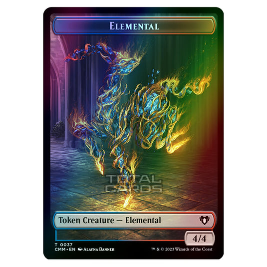 Magic The Gathering - Commander Masters Tokens - Elemental - 0037 (Foil)