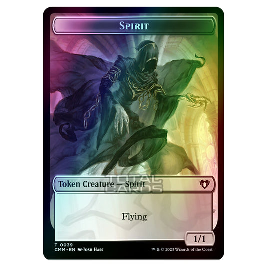 Magic The Gathering - Commander Masters Tokens - Spirit - 0039 (Foil)