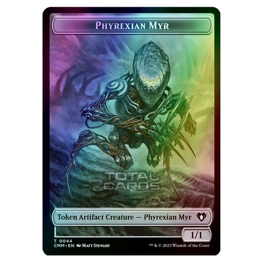 Magic The Gathering - Commander Masters Tokens - Phyrexian Myr - 0044 (Foil)