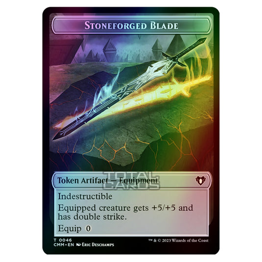 Magic The Gathering - Commander Masters Tokens - Stoneforged Blade - 0046 (Foil)