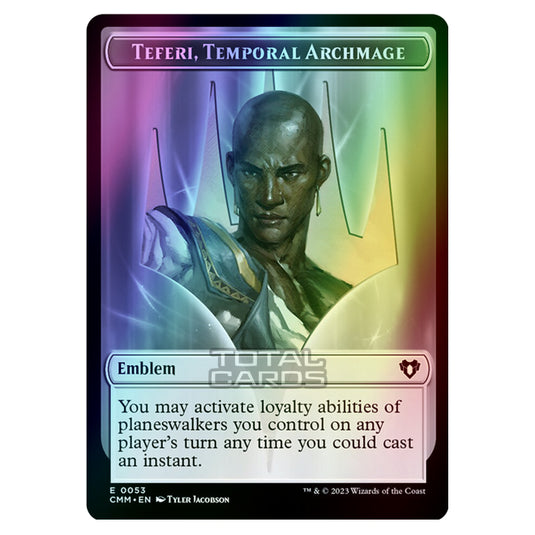 Magic The Gathering - Commander Masters Tokens - Teferi, Temporal Archmage Emblem - 0053 (Foil)