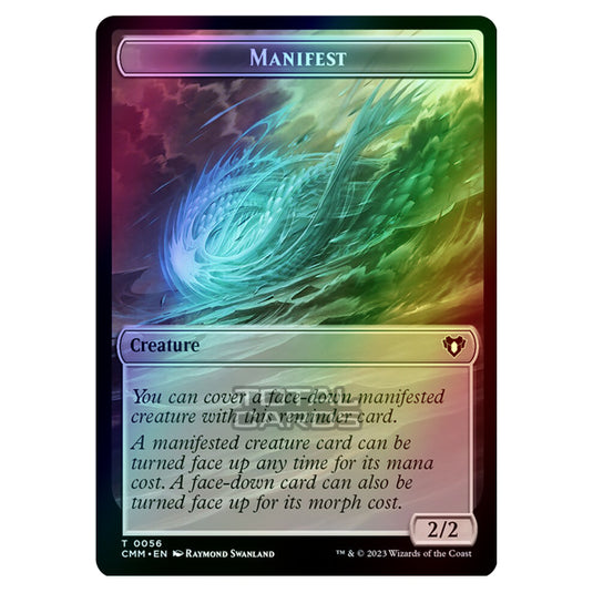 Magic The Gathering - Commander Masters Tokens - Manifest - 0056 (Foil)