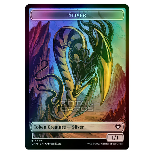 Magic The Gathering - Commander Masters Tokens - Sliver - 0057 (Foil)