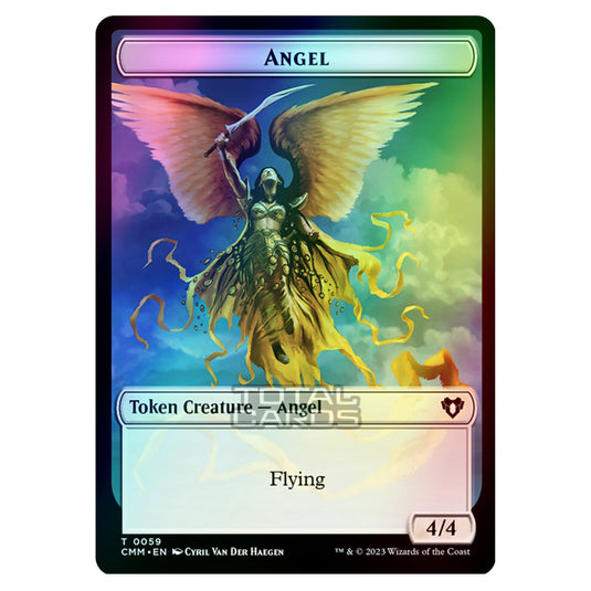 Magic The Gathering - Commander Masters Tokens - Angel - 0059 (Foil)
