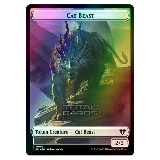 Magic The Gathering - Commander Masters Tokens - Cat Beast - 0061 (Foil)