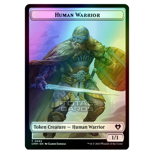 Magic The Gathering - Commander Masters Tokens - Human Warrior - 0063 (Foil)