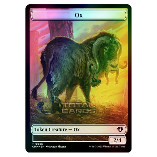Magic The Gathering - Commander Masters Tokens - Ox - 0065 (Foil)