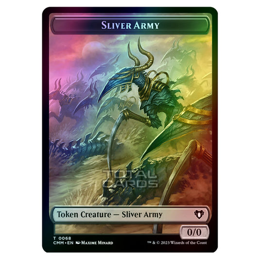 Magic The Gathering - Commander Masters Tokens - Sliver Army - 0068 (Foil)