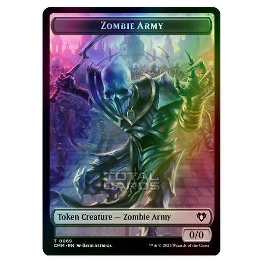 Magic The Gathering - Commander Masters Tokens - Zombie Army - 0069 (Foil)