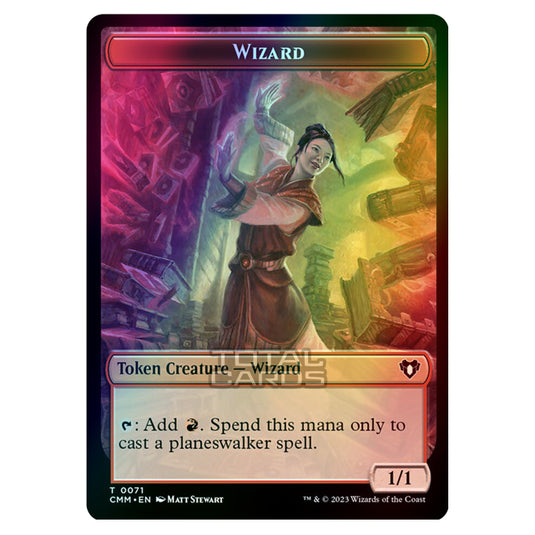 Magic The Gathering - Commander Masters Tokens - Wizard - 0071 (Foil)