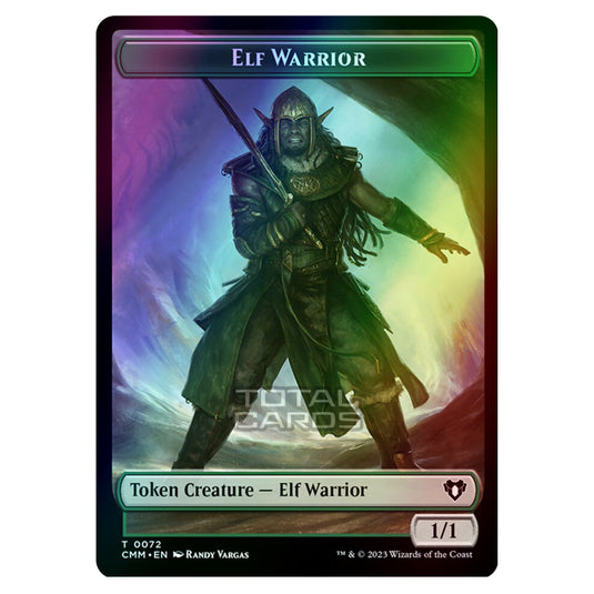 Magic The Gathering - Commander Masters Tokens - Elf Warrior - 0072 (Foil)