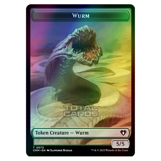 Magic The Gathering - Commander Masters Tokens - Wurm - 0073 (Foil)