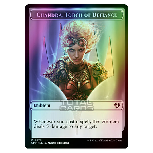 Magic The Gathering - Commander Masters Tokens - Chandra, Torch of Defiance Emblem - 0079 (Foil)