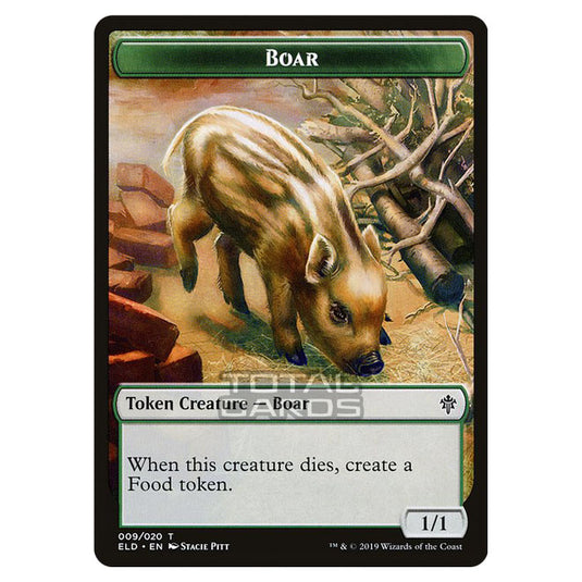 Magic The Gathering - Throne of Eldraine - Tokens - Boar - 9/20