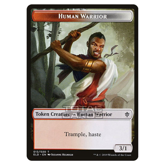 Magic The Gathering - Throne of Eldraine - Tokens - Human Warrior - 13/20