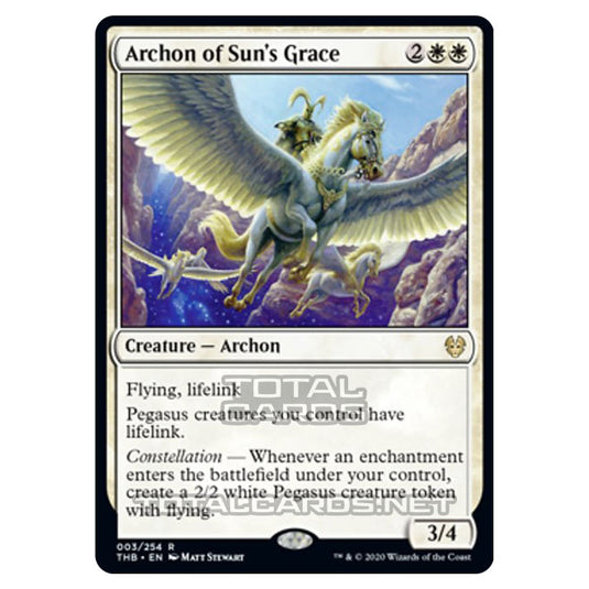 Magic The Gathering - Theros Beyond Death - Archon of Sun's Grace - 3/254