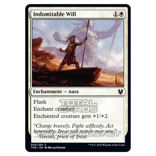Magic The Gathering - Theros Beyond Death - Indomitable Will - 25/254