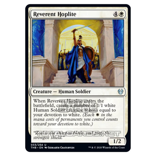 Magic The Gathering - Theros Beyond Death - Reverent Hoplite - 33/254