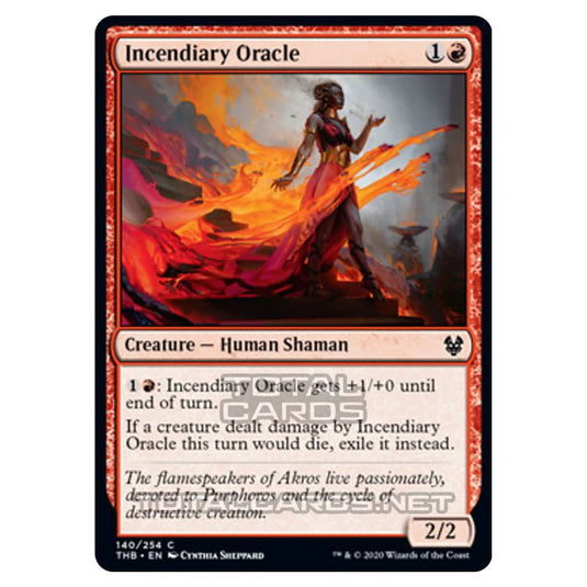 Magic The Gathering - Theros Beyond Death - Incendiary Oracle - 140/254