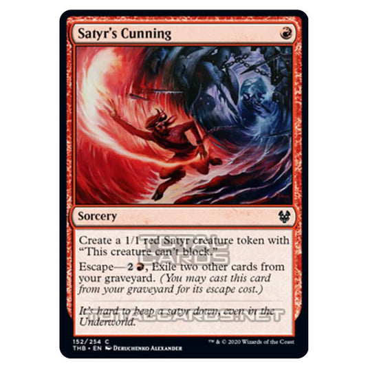 Magic The Gathering - Theros Beyond Death - Satyr's Cunning - 152/254