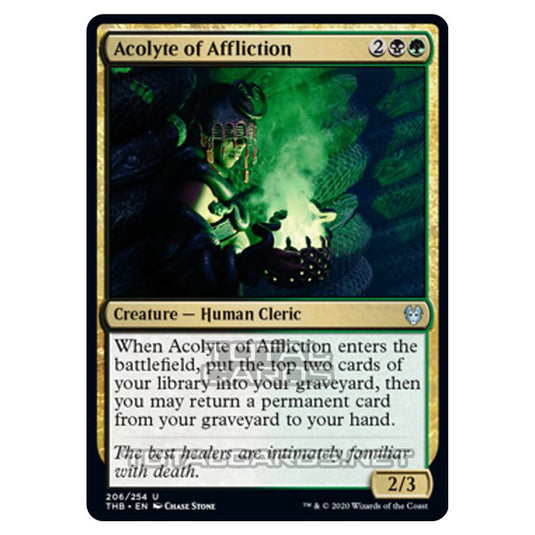 Magic The Gathering - Theros Beyond Death - Acolyte of Affliction - 206/254