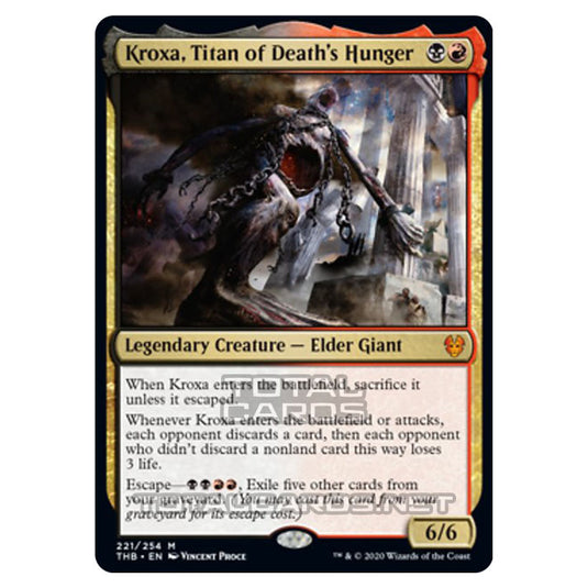 Magic The Gathering - Theros Beyond Death - Kroxa, Titan of Death's Hunger - 221/254