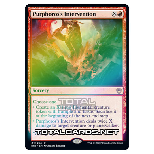 Magic The Gathering - Theros Beyond Death - Purphoros's Intervention - 151/254 (Foil)