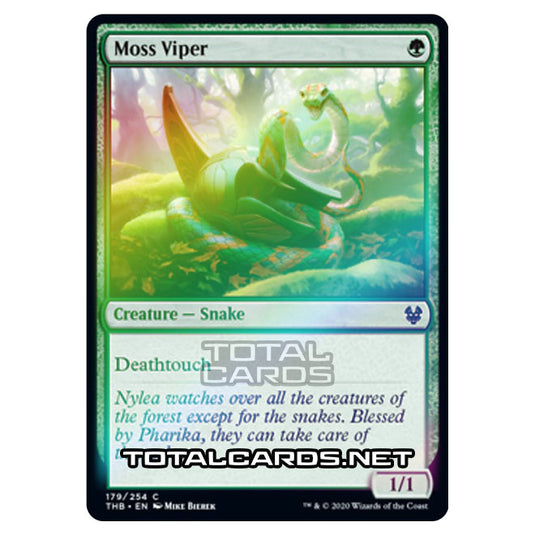 Magic The Gathering - Theros Beyond Death - Moss Viper - 179/254 (Foil)