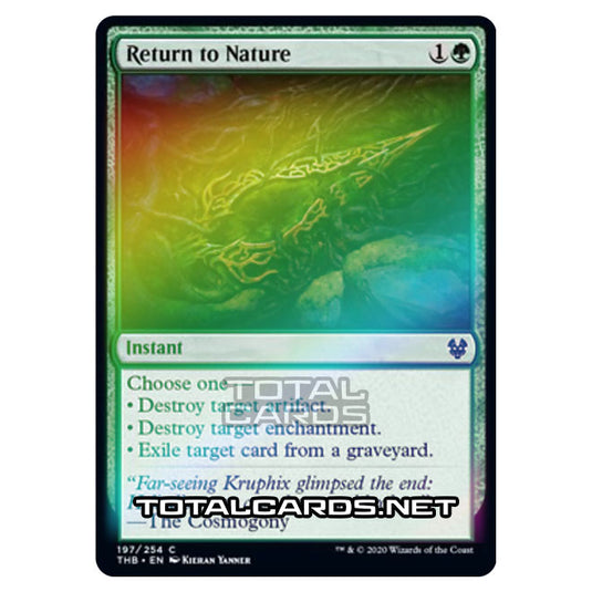 Magic The Gathering - Theros Beyond Death - Return to Nature - 197/254 (Foil)