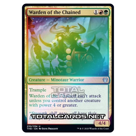 Magic The Gathering - Theros Beyond Death - Warden of the Chained - 230/254 (Foil)
