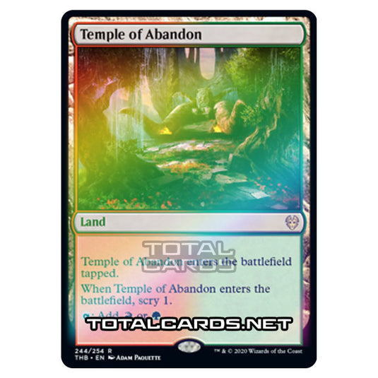 Magic The Gathering - Theros Beyond Death - Temple of Abandon - 244/254 (Foil)