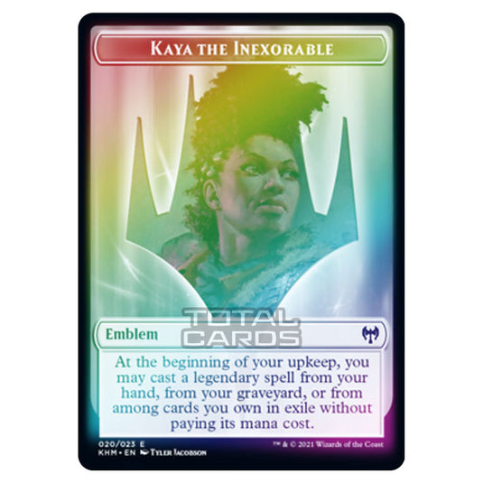 Magic The Gathering - Kaldheim - Tokens - Kaya the Inexorable Emblem - 20/23 (Foil)